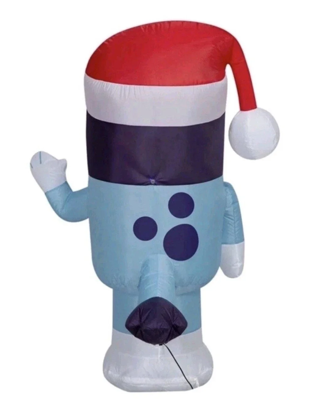 Inflatable 3.5 Ft. Tall Yard Decor Bluey and Christmas Tree Ornament w/Santa Hat